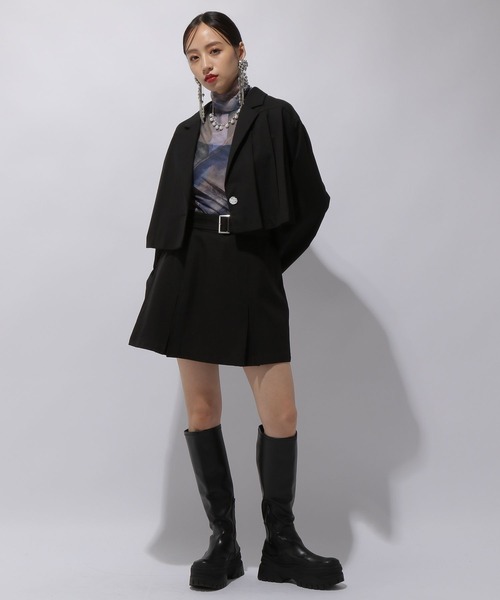 HARE（ハレ）の「ガラシースルーハイネックトップス(HARE)（T