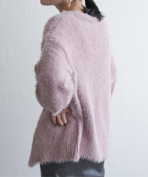 VENCEEXCHANGE（ヴァンスエクスチェンジ）の「シャギーニットカーディガン（カーディガン/ボレロ・レディース・ピンク系/グレー/ミント/ネイビー/オフホワイト・FREE）」の8枚目の写真