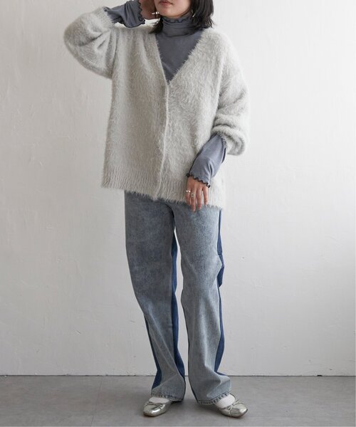 VENCEEXCHANGE（ヴァンスエクスチェンジ）の「シャギーニットカーディガン（カーディガン/ボレロ・レディース・ピンク系/グレー/ミント/ネイビー/オフホワイト・FREE）」の16枚目の写真