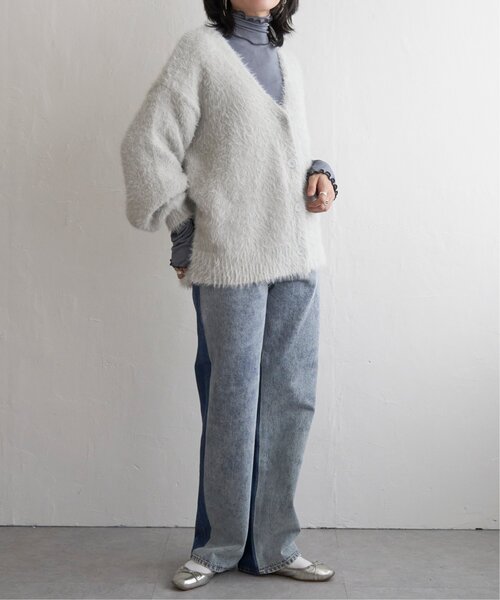 VENCEEXCHANGE（ヴァンスエクスチェンジ）の「シャギーニットカーディガン（カーディガン/ボレロ・レディース・ピンク系/グレー/ミント/ネイビー/オフホワイト・FREE）」の17枚目の写真