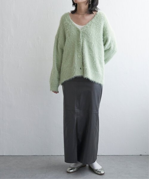 VENCEEXCHANGE（ヴァンスエクスチェンジ）の「シャギーニットカーディガン（カーディガン/ボレロ・レディース・ピンク系/グレー/ミント/ネイビー/オフホワイト・FREE）」の20枚目の写真