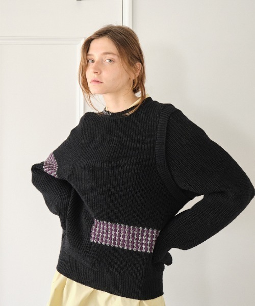 soduk（スドーク）の「dots knit top（ニット/セーター）」 - WEAR