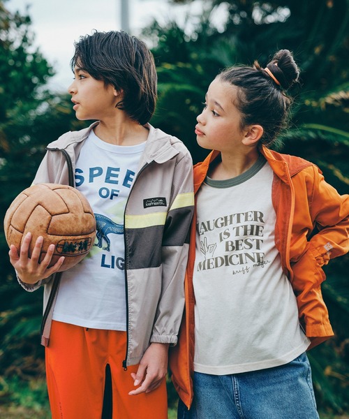 KRIFF MAYER Kid's Collection(クリフメイヤーキッズコレクション)の「【超軽量・通気性・撥水】さらさらエアーパーカー(ナイロンジャケット・キッズ・カーキ/ネイビー/チャコール/イエロー/グレー・170/150/140/130/120/160)」の7枚目の写真