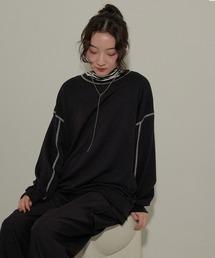 ECRIRE | カラーステッチトレーナー(スウェット)