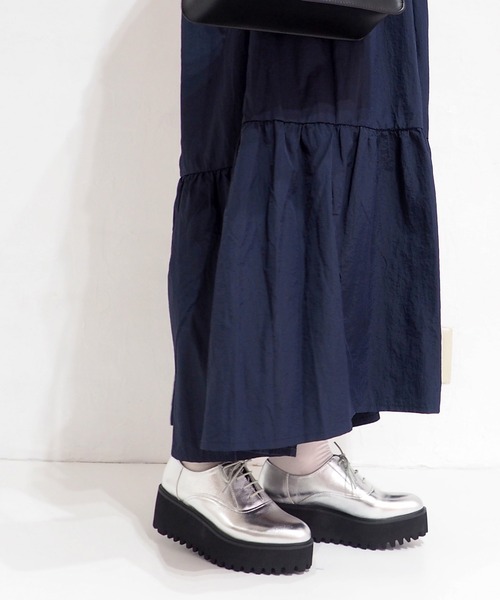 あしながおじさん（アシナガオジサン）の「軽量│厚底レースアップシューズ　7210119（ドレスシューズ・レディース・ブラック/クリアブラック/シルバー・22.5cm/23.5cm/24.5cm/23.0cm/24.0cm/23cm/24cm）」の20枚目の写真