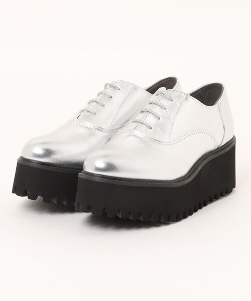 あしながおじさん（アシナガオジサン）の「軽量│厚底レースアップシューズ　7210119（ドレスシューズ・レディース・ブラック/クリアブラック/シルバー・22.5cm/23.5cm/24.5cm/23.0cm/24.0cm/23cm/24cm）」の22枚目の写真