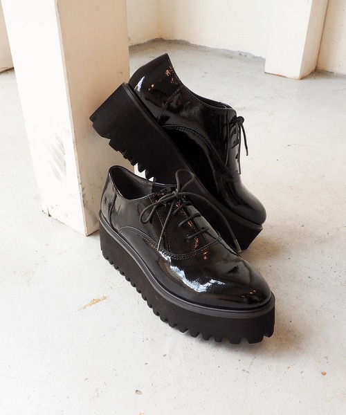 あしながおじさん（アシナガオジサン）の「軽量│厚底レースアップシューズ　7210119（ドレスシューズ・レディース・ブラック/クリアブラック/シルバー・22.5cm/23.5cm/24.5cm/23.0cm/24.0cm/23cm/24cm）」の18枚目の写真