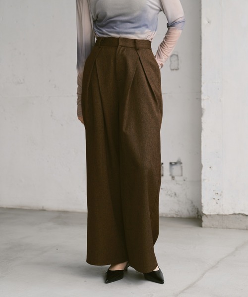 Happy John（ハッピージョン）の「cross tuck slacks pants/クロス