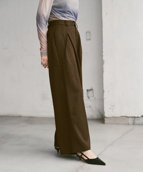 Happy John（ハッピージョン）の「cross tuck slacks pants/クロス