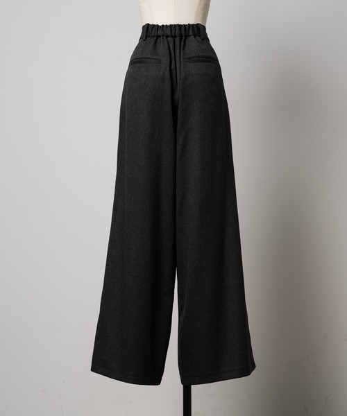 cross tuck slacks pants/クロスタックスラックスパンツ