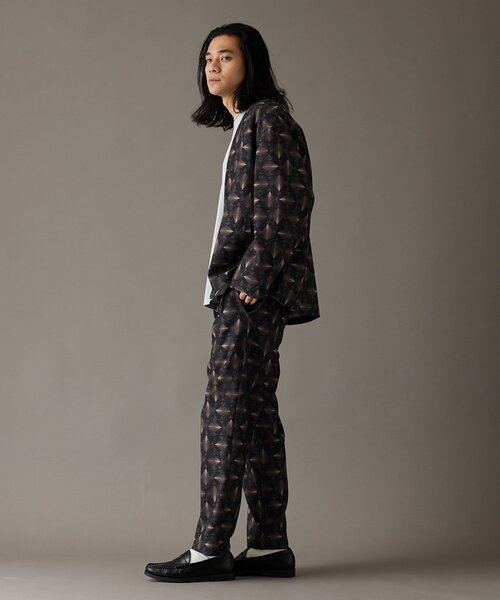 JOURNAL STANDARD（ジャーナルスタンダード）の「RIRANCHA / リランチェ ブッチャー カーディガン（ノーカラージャケット・メンズ・ブラック/ブラック系その他/チャコールグレー/ブラウン/ベージュ/レッド・SMALL/MEDIUM/LARGE）」の8枚目の写真