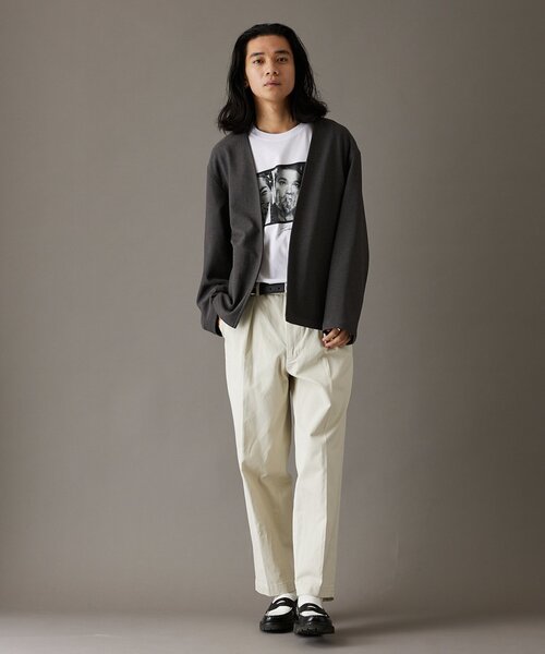 JOURNAL STANDARD（ジャーナルスタンダード）の「RIRANCHA / リランチェ ブッチャー カーディガン（ノーカラージャケット・メンズ・ブラック/ブラック系その他/チャコールグレー/ブラウン/ベージュ/レッド・SMALL/MEDIUM/LARGE）」の22枚目の写真