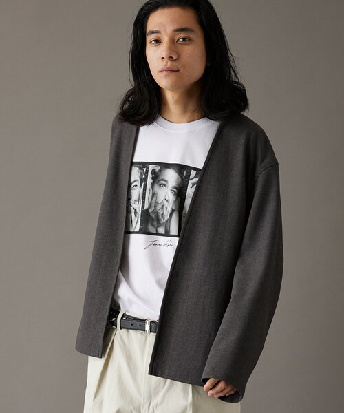 JOURNAL STANDARD（ジャーナルスタンダード）の「RIRANCHA / リランチェ ブッチャー カーディガン（ノーカラージャケット・メンズ・ブラック/ブラック系その他/チャコールグレー/ブラウン/ベージュ/レッド・SMALL/MEDIUM/LARGE）」の19枚目の写真