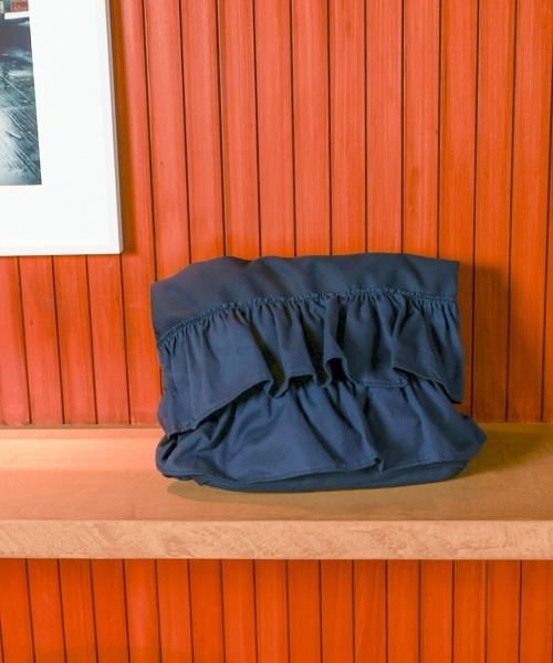 Bou Jeloud(ブージュルード)の「【はあちゅう*Bou Jeloud】フリルバッグ(ハンドバッグ・レディース・ブラック/ネイビー/アイボリー・ONESIZE)」の15枚目の写真