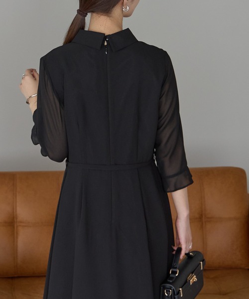 セール】黒ブラックフォーマル 冠婚葬祭 ワンピースドレス 礼服