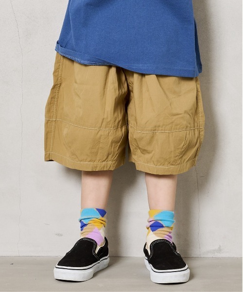 Life Support Products（ライフサポートプロダクツ）の「ポプリン6分丈ビックショートパンツ（90～150cm）（その他パンツ・キッズ・チャコール/ベージュ/グリーン/グレー・90/100/110/120/130/140/150）」の3枚目の写真