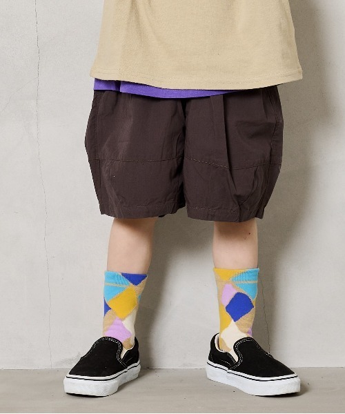 Life Support Products（ライフサポートプロダクツ）の「ポプリン6分丈ビックショートパンツ（90～150cm）（その他パンツ・キッズ・チャコール/ベージュ/グリーン/グレー・90/100/110/120/130/140/150）」の2枚目の写真