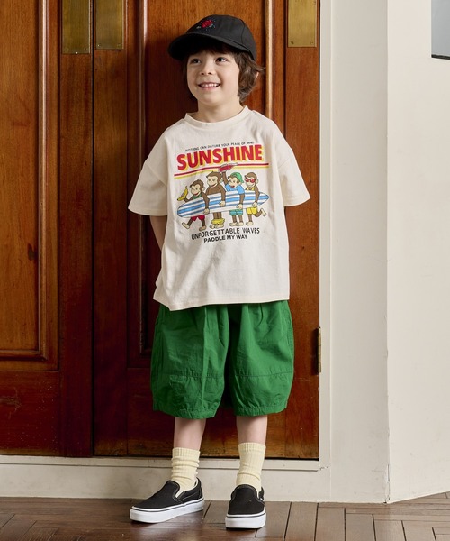 Life Support Products（ライフサポートプロダクツ）の「ポプリン6分丈ビックショートパンツ（90～150cm）（その他パンツ・キッズ・チャコール/ベージュ/グリーン/グレー・90/100/110/120/130/140/150）」の15枚目の写真