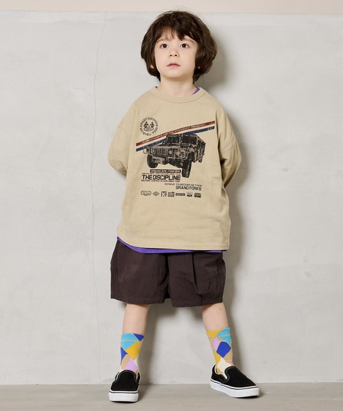 Life Support Products（ライフサポートプロダクツ）の「ポプリン6分丈ビックショートパンツ（90～150cm）（その他パンツ・キッズ・チャコール/ベージュ/グリーン/グレー・90/100/110/120/130/140/150）」の11枚目の写真