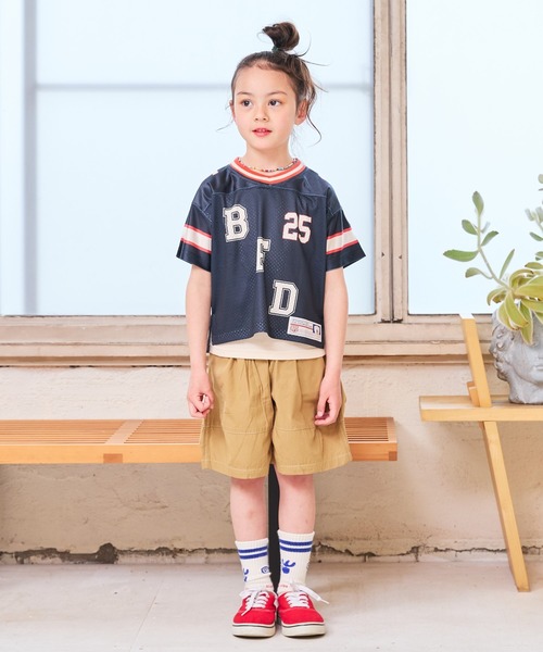 Life Support Products（ライフサポートプロダクツ）の「ポプリン6分丈ビックショートパンツ（90～150cm）（その他パンツ・キッズ・チャコール/ベージュ/グリーン/グレー・90/100/110/120/130/140/150）」の13枚目の写真