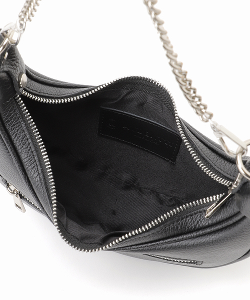 AULENTTI（オウレンティ）の「【AULENTTI/オウレンティ】チェーンハーフムーンバッグ（ショルダーバッグ・レディース・ブラック・FREE）」の14枚目の写真