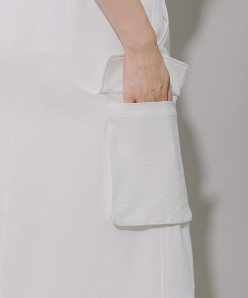 Munich（ミューニック）の「ストレッチドビーマキシカーゴスカート（スカート・レディース・キャメル/ホワイト/ブラック・S/M）」の16枚目の写真