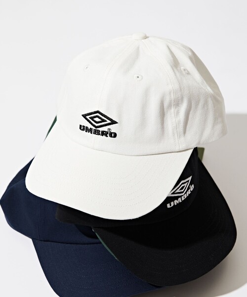 UMBRO（アンブロ）の「UMBRO/アンブロ 別注 One Point Logo Twill Cap/ワンポイントロゴ ツイル ベースボールキャップ（キャップ・メンズ・ブラック/ホワイト/グリーン/ネイビー・ﾌﾘ-）」の14枚目の写真