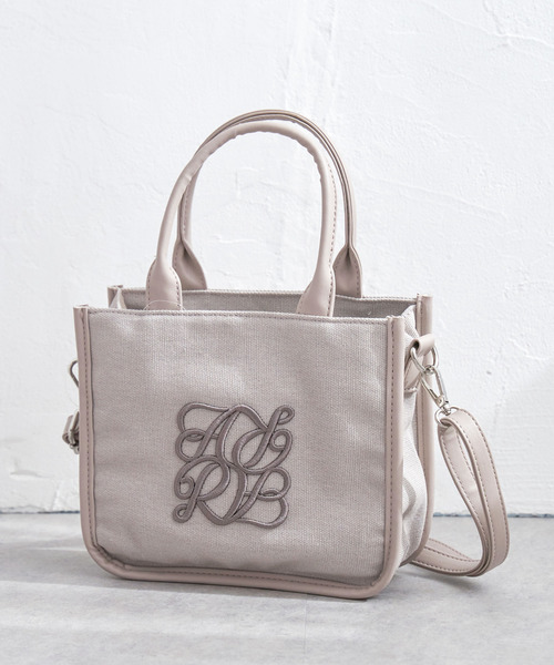 VENCEEXCHANGE(ヴァンスエクスチェンジ)の「メイル2WAYミニトートバッグ(トートバッグ・レディース・ゴールド/オフホワイト/ブラック/グレー・FREE)」の3枚目の写真