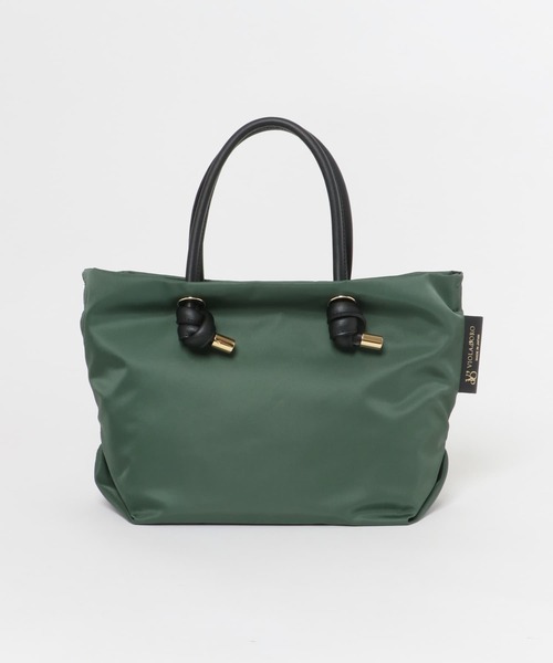 VIOLAd'ORO（ヴィオラドーロ）の「VIOLAd’ORO　BIANCA TOTE S（トートバッグ・レディース・ブラック/ライトベージュ/グリーン系その他/ベージュ・SMALL）」の4枚目の写真
