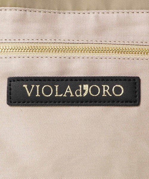 VIOLAd'ORO（ヴィオラドーロ）の「VIOLAd’ORO　BIANCA TOTE S（トートバッグ・レディース・ブラック/ライトベージュ/グリーン系その他/ベージュ・SMALL）」の12枚目の写真
