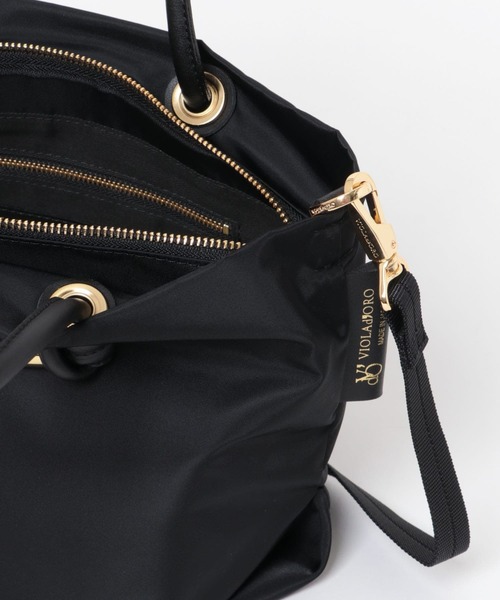 VIOLAd'ORO（ヴィオラドーロ）の「VIOLAd’ORO　BIANCA TOTE S（トートバッグ・レディース・ブラック/ライトベージュ/グリーン系その他/ベージュ・SMALL）」の13枚目の写真