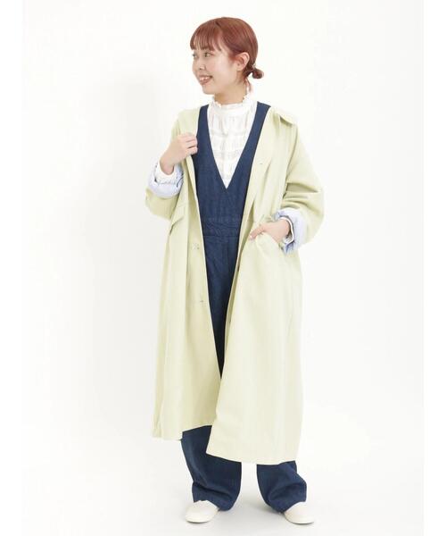 Samansa Mos2(サマンサ モスモス)の「【花粉防止】ステンカラーコート(その他アウター・レディース・カーキ/ピンク/ベージュ/ネイビー/イエロー・F)」の9枚目の写真