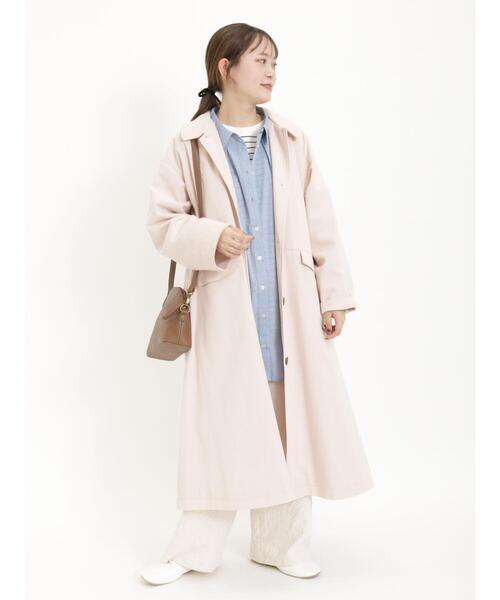 Samansa Mos2(サマンサ モスモス)の「【花粉防止】ステンカラーコート(その他アウター・レディース・カーキ/ピンク/ベージュ/ネイビー/イエロー・F)」の11枚目の写真