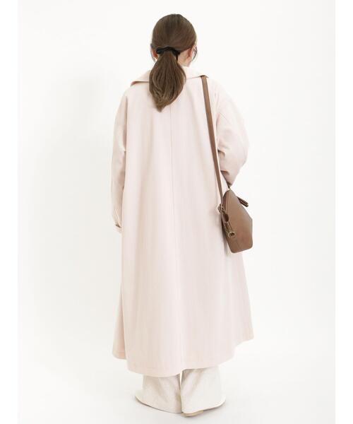 Samansa Mos2(サマンサ モスモス)の「【花粉防止】ステンカラーコート(その他アウター・レディース・カーキ/ピンク/ベージュ/ネイビー/イエロー・F)」の14枚目の写真