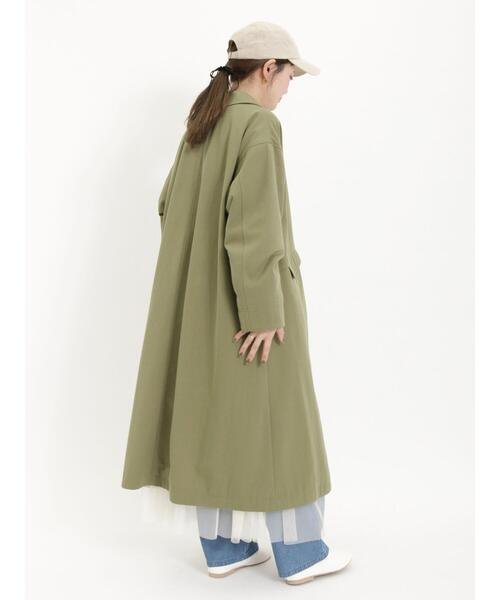 Samansa Mos2(サマンサ モスモス)の「【花粉防止】ステンカラーコート(その他アウター・レディース・カーキ/ピンク/ベージュ/ネイビー/イエロー・F)」の20枚目の写真
