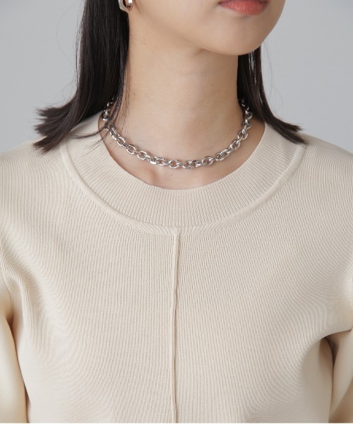 FREE'S MART（フリーズマート）の「［洗える］マシンウォッシャブル総針袖コクーン7分袖ニット（ニット/セーター・レディース・ピンク/ブラック/オフホワイト/ブルー・FREE）」の22枚目の写真