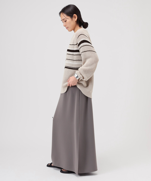 AP STUDIO（エーピーストゥディオ）の「カームボーダーニット（ニット/セーター・レディース・ブラック/ベージュ・FREE）」の11枚目の写真