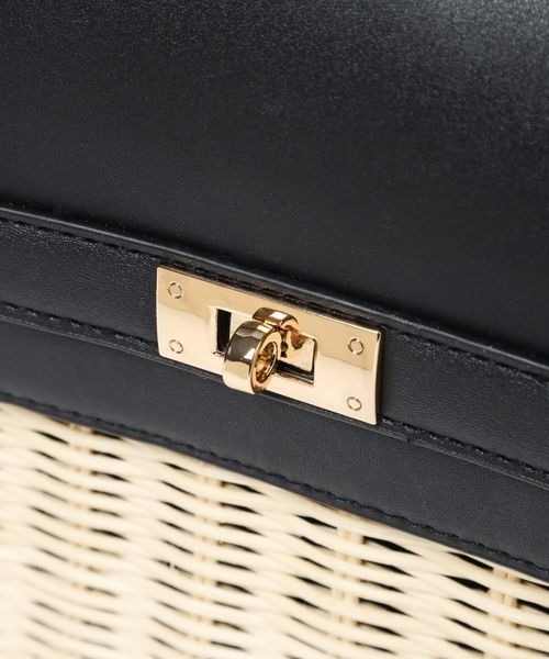 Andemiu（アンデミュウ）の「ラタンフラップBAG108914（かごバッグ・レディース・サンドグレー/ブラック/ダークブラウン・FREE）」の14枚目の写真