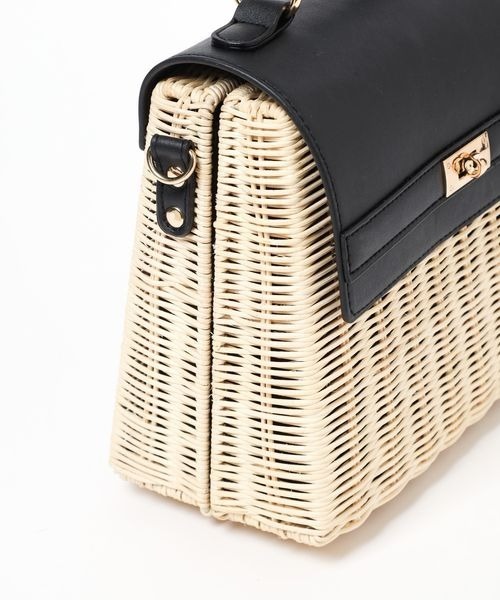 Andemiu（アンデミュウ）の「ラタンフラップBAG108914（かごバッグ・レディース・サンドグレー/ブラック/ダークブラウン・FREE）」の18枚目の写真