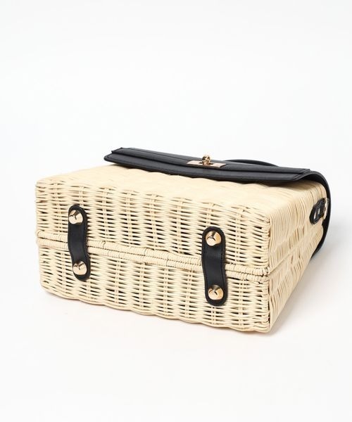 Andemiu（アンデミュウ）の「ラタンフラップBAG108914（かごバッグ・レディース・サンドグレー/ブラック/ダークブラウン・FREE）」の19枚目の写真