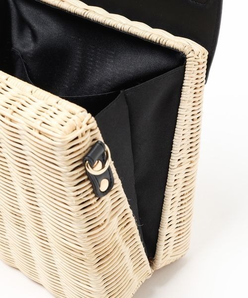 Andemiu（アンデミュウ）の「ラタンフラップBAG108914（かごバッグ・レディース・サンドグレー/ブラック/ダークブラウン・FREE）」の20枚目の写真