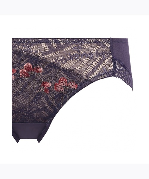 AMOSTYLE BY Triumph(アモスタイルバイトリンプ)の「WEB限定 レギュラーショーツ プレスド フラワー AMST1448 Hikini JX(ショーツ・レディース・ブルー/ホワイト/パープル・L/M)」の5枚目の写真