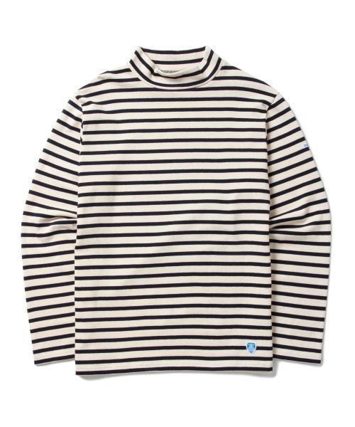 BEAMS（ビームス）の「ORCIVAL / ボーダー ハイネック カットソー（Tシャツ/カットソー・メンズ・オフホワイト/ネイビー・3/4/5）」の13枚目の写真