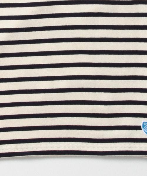BEAMS（ビームス）の「ORCIVAL / ボーダー ハイネック カットソー（Tシャツ/カットソー・メンズ・オフホワイト/ネイビー・3/4/5）」の6枚目の写真