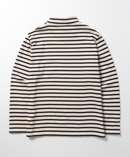 BEAMS（ビームス）の「ORCIVAL / ボーダー ハイネック カットソー（Tシャツ/カットソー・メンズ・オフホワイト/ネイビー・3/4/5）」の7枚目の写真