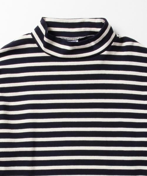 BEAMS（ビームス）の「ORCIVAL / ボーダー ハイネック カットソー（Tシャツ/カットソー・メンズ・オフホワイト/ネイビー・3/4/5）」の8枚目の写真