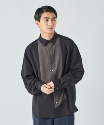 【A+TOKYO/エープラストウキョウ】アシンメトリーデザインシャツ