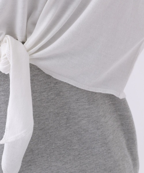 repipi armario（レピピ アルマリオ）の「☆セットアイテム☆フロントノットワンピース（ワンピース・キッズ・スミクロ/ライム/グレー・SMALL/MEDIUM/LARGE）」の7枚目の写真