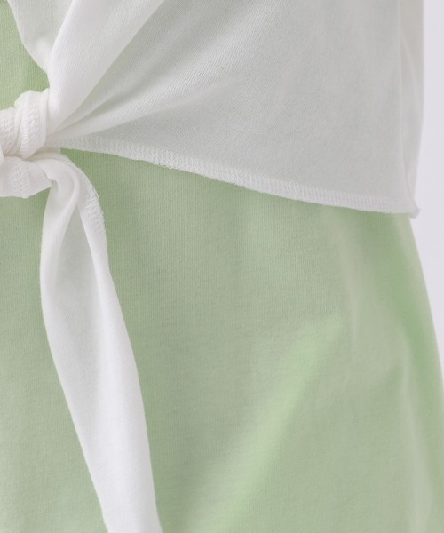 repipi armario（レピピ アルマリオ）の「☆セットアイテム☆フロントノットワンピース（ワンピース・キッズ・スミクロ/ライム/グレー・SMALL/MEDIUM/LARGE）」の9枚目の写真