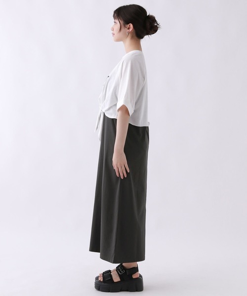 repipi armario（レピピ アルマリオ）の「☆セットアイテム☆フロントノットワンピース（ワンピース・キッズ・スミクロ/ライム/グレー・SMALL/MEDIUM/LARGE）」の16枚目の写真